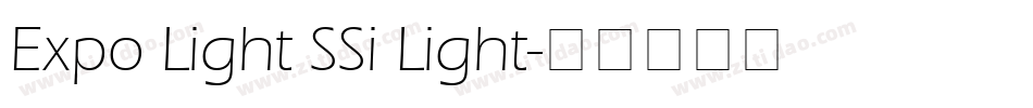 Expo Light SSi Light字体转换